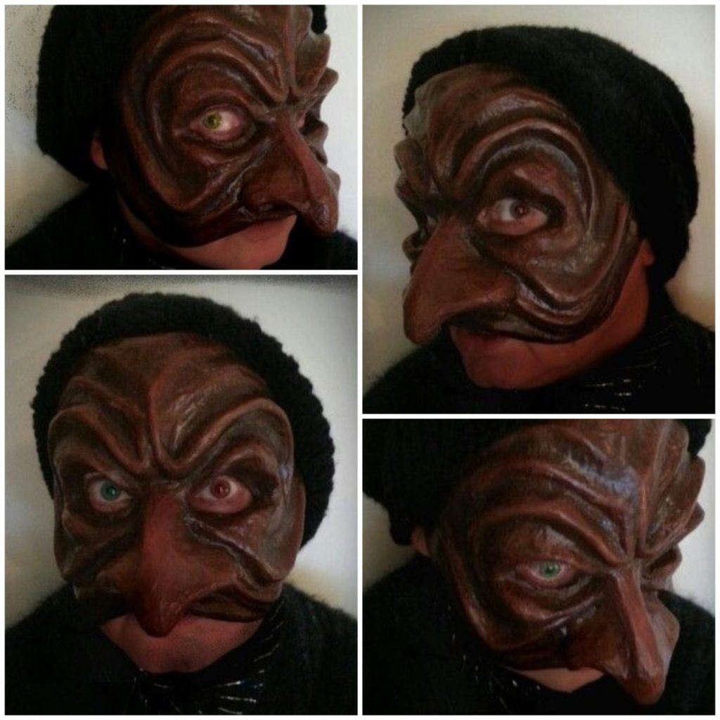 Mask, papier mache, Charlotte Wiktorsdotter