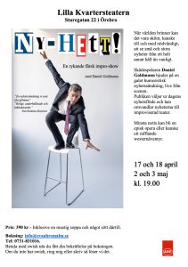Nyhett - Impro-show med Daniel Goldmann